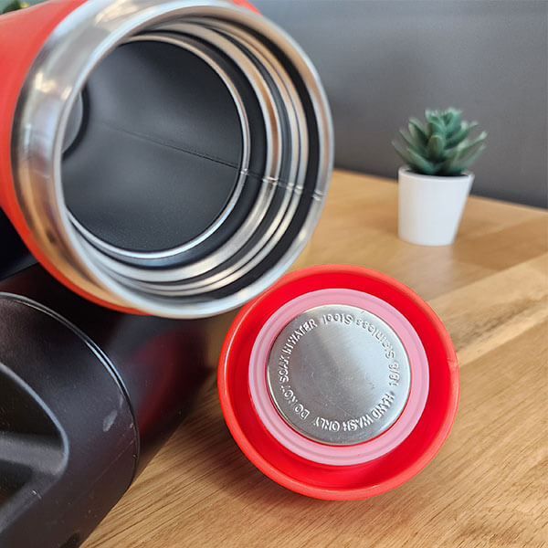 Kişiye Özel Bambu Kırmızı Termos