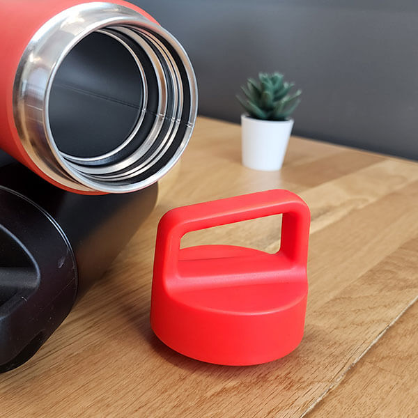 Kişiye Özel Bambu Kırmızı Termos