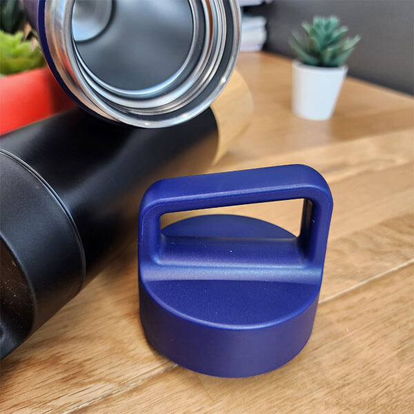 Kişiye Özel Bambu Lacivert Termos görsel