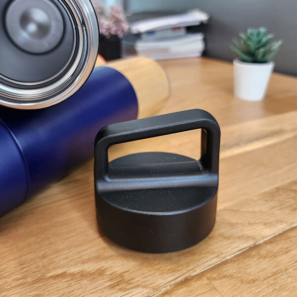 Kişiye Özel Bambu Siyah Termos