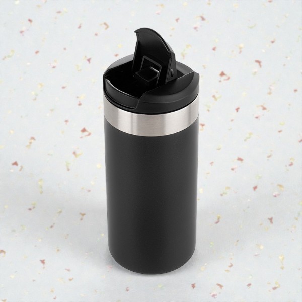 Siyah Çelik Termos 350 Ml görsel