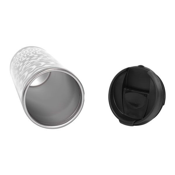 S-Link Gümüş 300 Ml Paslanmaz Çelik Kupa Desen Baskılı