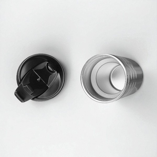 Kişiye Özel Paslanmaz Çelik Termos Kupa Bardak 300 Ml Gümüş - Görsel 3