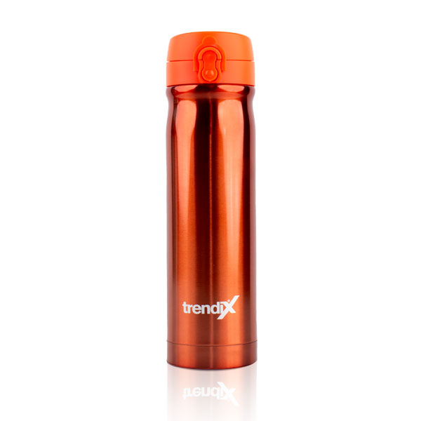 Trendix Çelik İçli Termos Matara 500Ml Neon Turuncu görsel