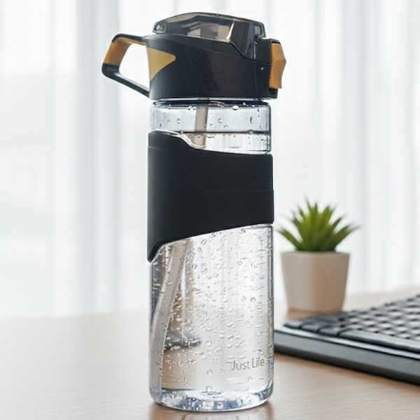 Kişiye Özel Baskılı 650 Ml Su Şişesi Siyah