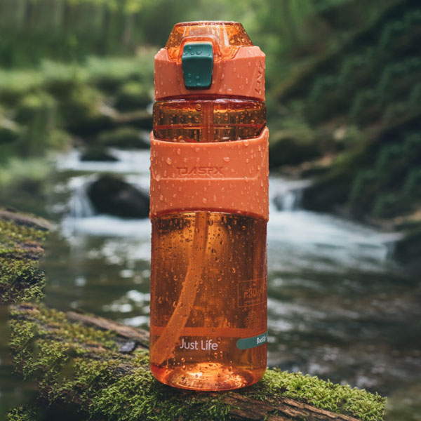 Kişiye Özel Baskılı 650 Ml Su Şişesi Turuncu görsel