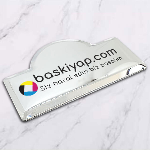 Metal Gümüş Yaka İsimliği My06 görsel