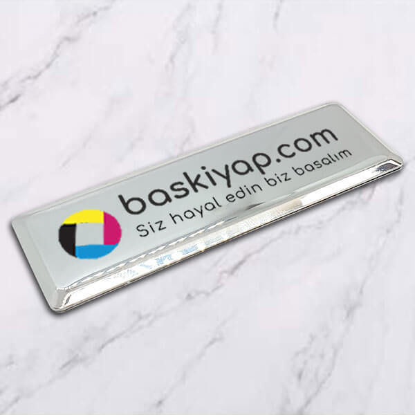 Metal Gümüş Yaka İsimliği My18