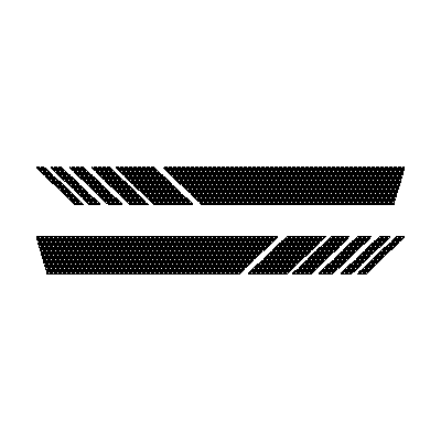 Yan Ayna Şerit Sticker - Görsel 2