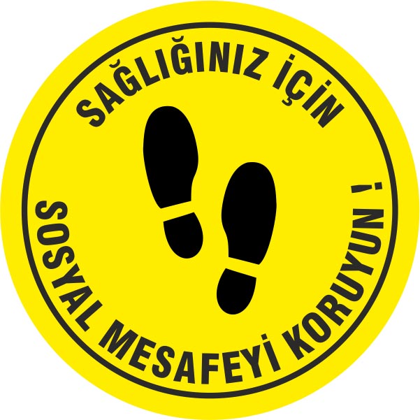 Sosyal Mesafeyi Koruyalım Etiket