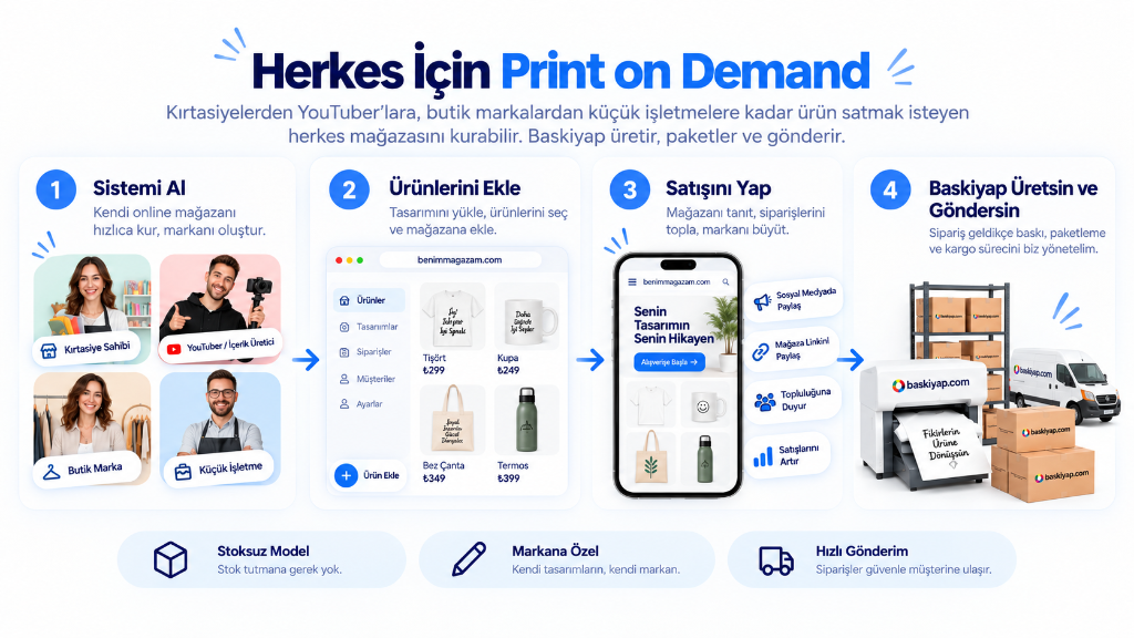 Herkes İçin Print on Demand Nasıl Çalışır?