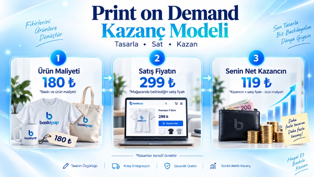Print on Demand Kazanç Modeli