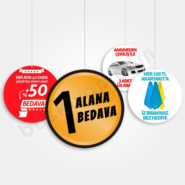 1 Alana 1 Bedava online tasarla