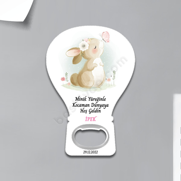 1 Yaş Hediyelik Balon Magnet Açacak online tasarla