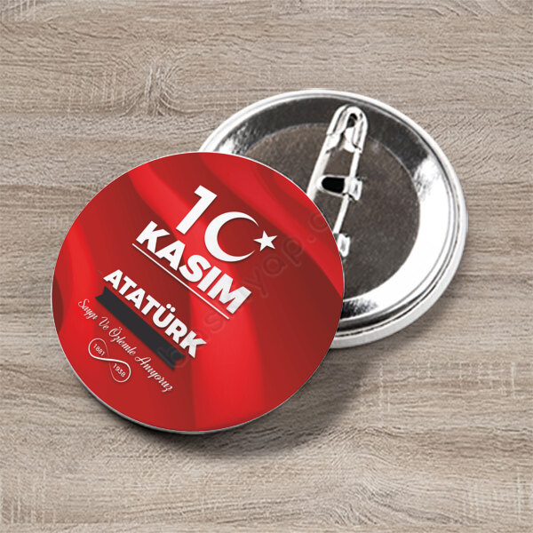 10 Kasım Temalı 7 Rozet online tasarla