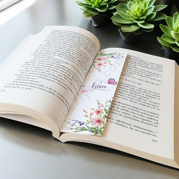 İsime Özel Kitap Ayracı Tasarımı online tasarla