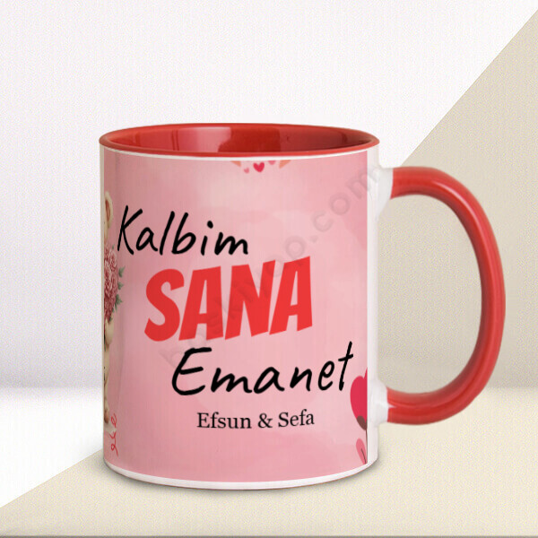 Sevgililer Gününe Özel Ayıcıklı Kupa online tasarla