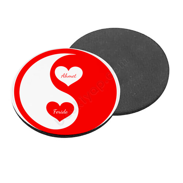 Sevgililer Gününe Özel Bardak Altlığı Tasarımı online tasarla