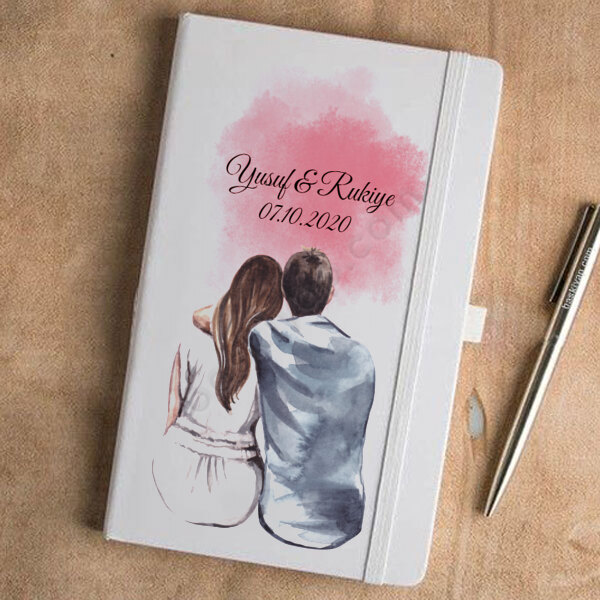 Sevgililer Gününe Özel  Beyaz Ajanda online tasarla