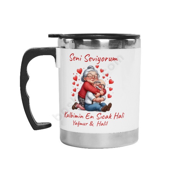 Sevgililer Gününe Özel Çelik Termos Kupa-1 online tasarla