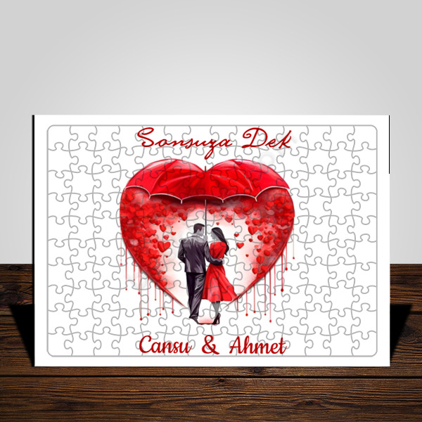 Sevgililer Gününe Özel Fotoğraflı Yapboz online tasarla
