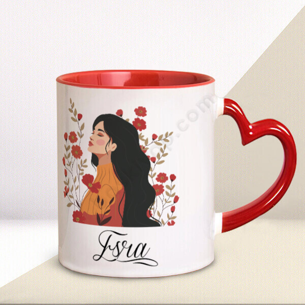 Kadınlar Günü Kalp Kupa online tasarla