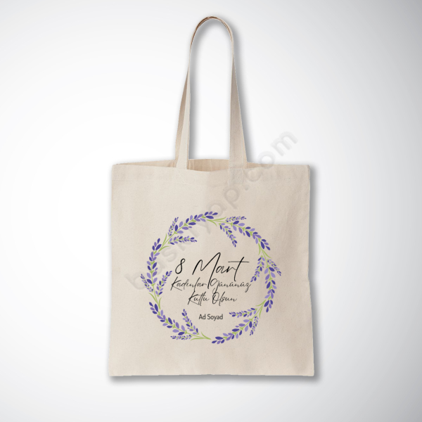 Kadınlar Gününe Özel Bez Çanta Tasarımı-2 online tasarla