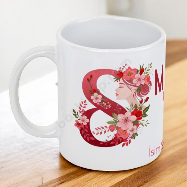 Kadınlar Gününe Özel Baskılı Kupa online tasarla