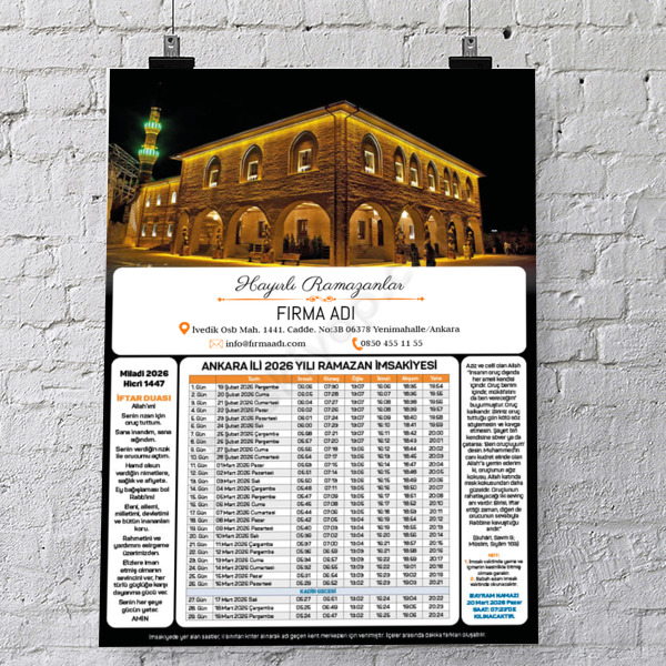 2026 İmsakiye Model-5 online tasarla