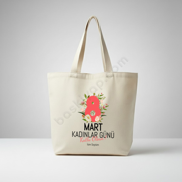 Kadınlar Günü - 2 Plaj Çantası online tasarla