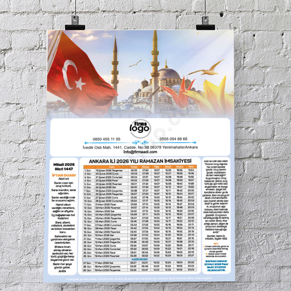 İmsakiye Model-11 online tasarla