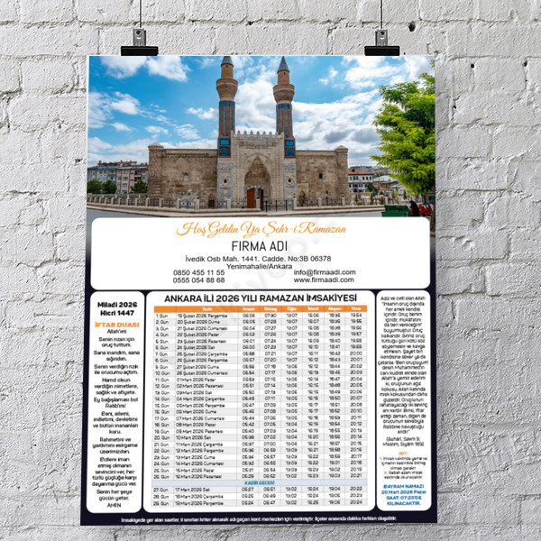 İmsakiye Model - 13 online tasarla