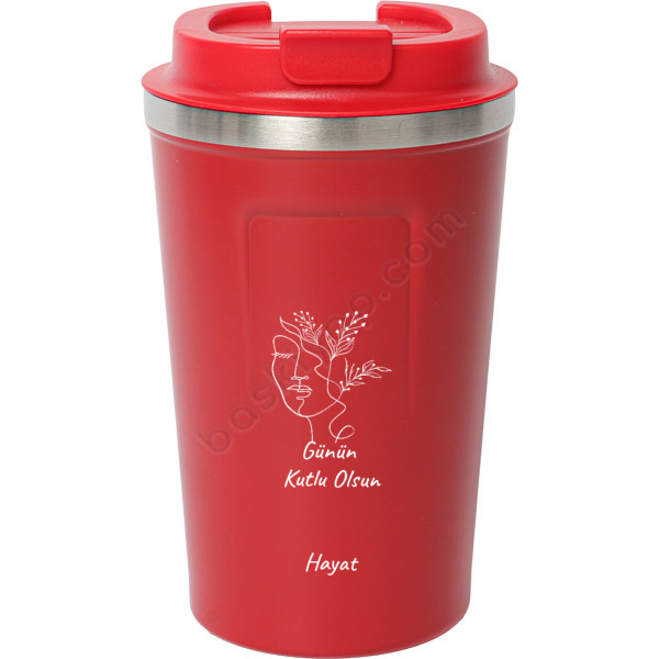 Kadınlar Günü Hediye Termos Bardak online tasarla