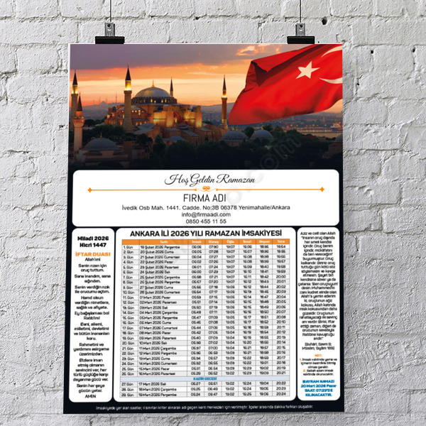 İmsakiye Model - 15 online tasarla