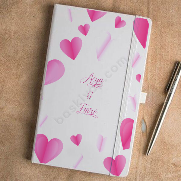Tarihsiz Beyaz Ajanda / Defter 13X21Cm