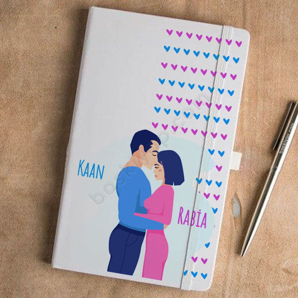 Sevgililer Gününe Özel 2 Beyaz Ajanda online tasarla