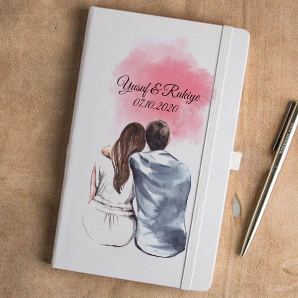 Sevgililer Gününe Özel  Beyaz Ajanda online tasarla