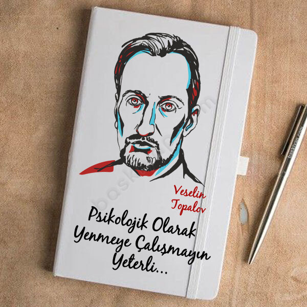 Veselin Topalov Tasarımlı Beyaz Ajanda online tasarla