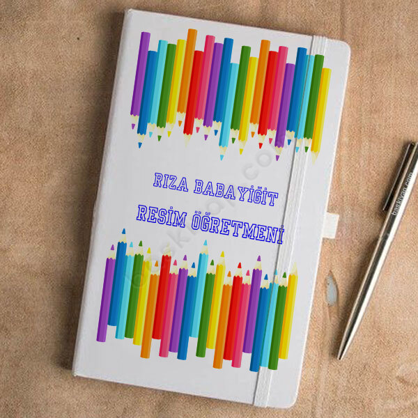 Y01- 24 Kasım – Tarihsiz Beyaz Ajanda / Defter 13X21Cm tasarımı