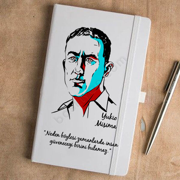 Yukio Mişima Tasarımlı Beyaz Ajanda online tasarla