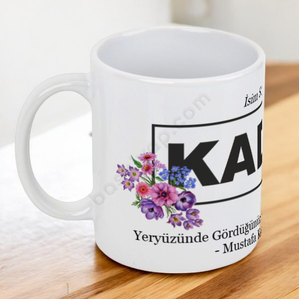 Kadınlar Gününe Özel Baskılı Kupa-1 online tasarla