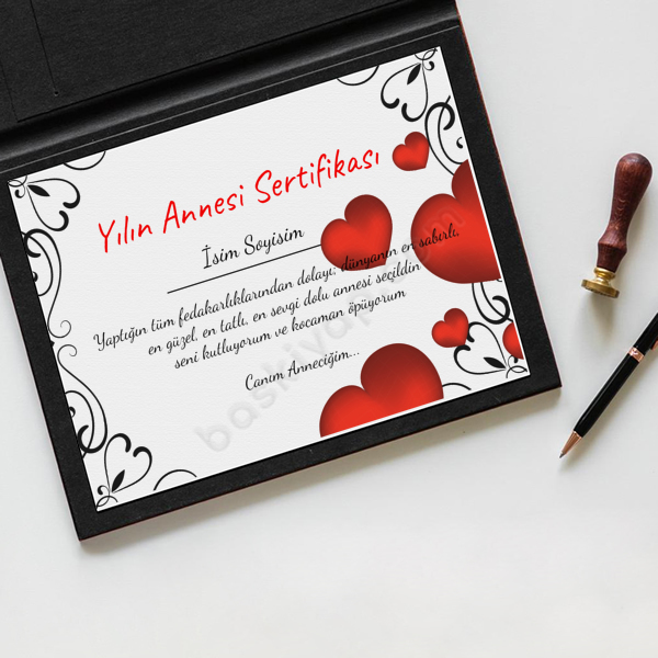 Anneler Günü Setifikası online tasarla