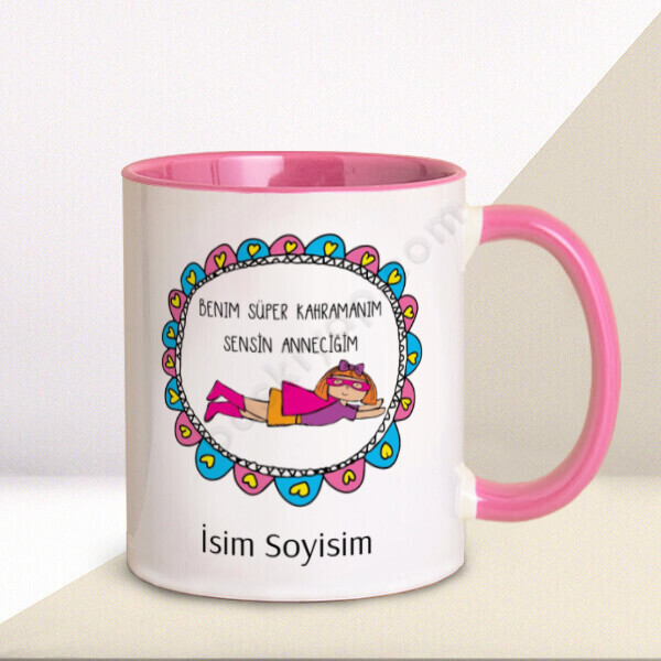 Anneler Günün Tasarımlı Pembe Kupa online tasarla