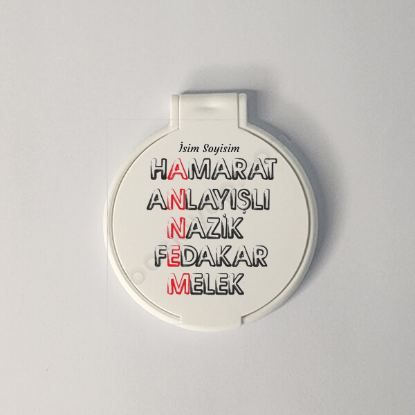 Anneler Gününe Özel Yuvarlak Ayna online tasarla