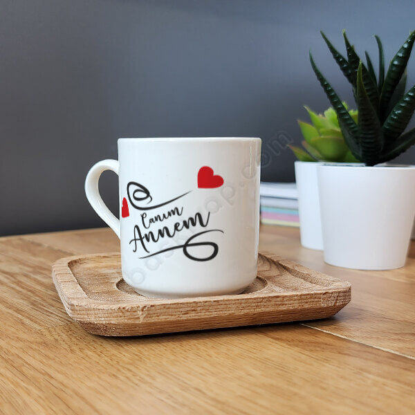 Anneler Günü Tasarımlı Türk Kahvesi Fincanı online tasarla