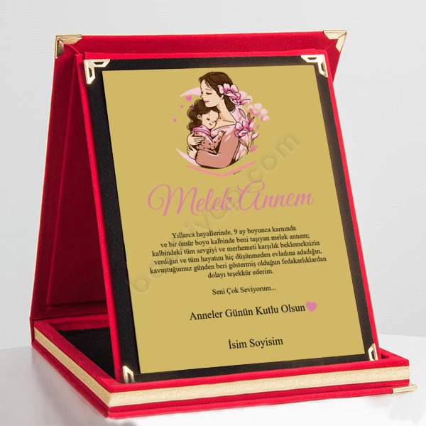 Anneler Gününe Özel Albüm Plaket online tasarla