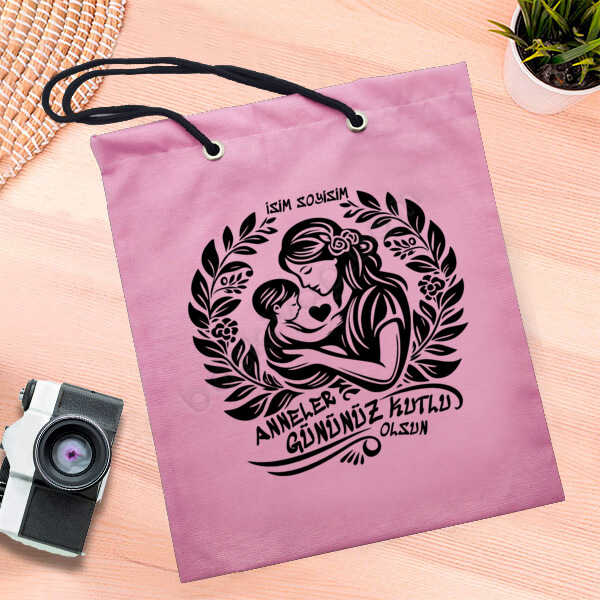 Anneler Gününe Özel Pembe Çanta online tasarla