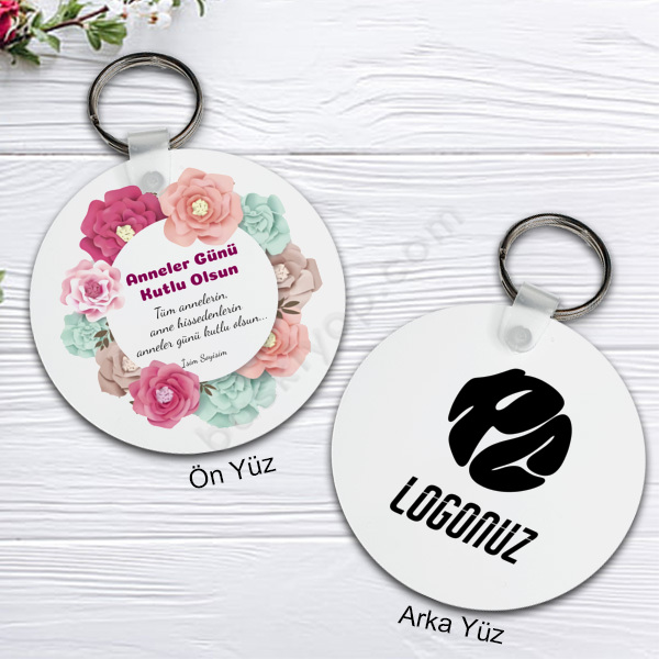 Anneler Gününe Özel Yuvarlak Anahtarlık-3 online tasarla