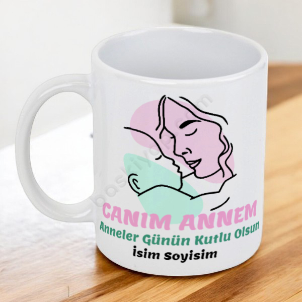 Anneler Gününe Özel Baskılı Kupa – Kendin Tasarla Baskılı Kupa tasarımı