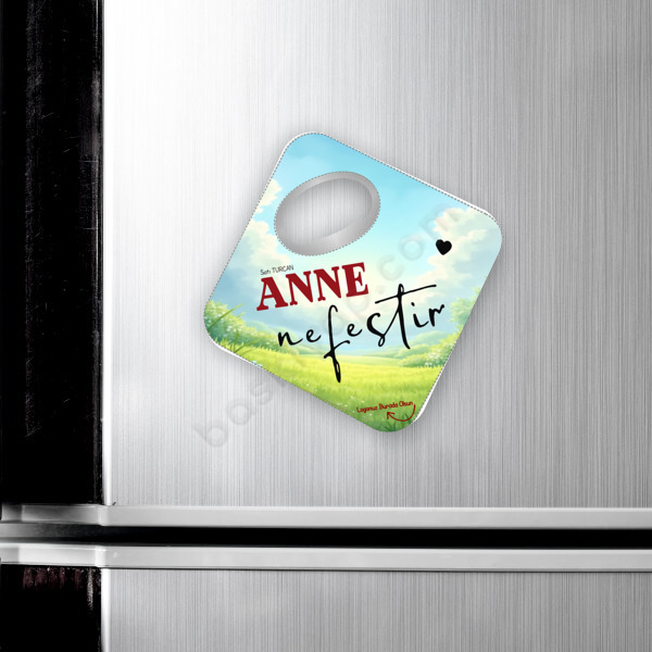 Anneler Gününe Özel Kare Magnet Açacak online tasarla